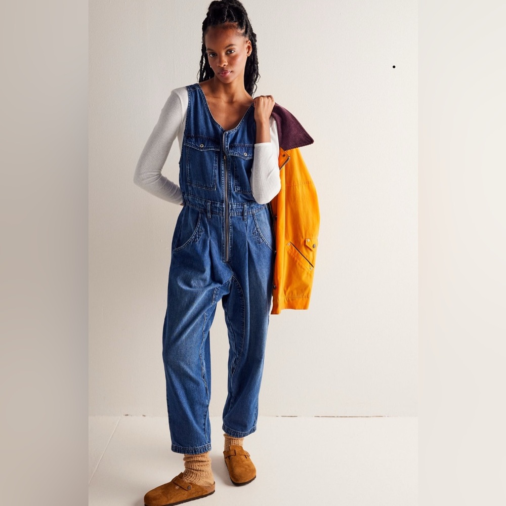 We The Free Indigo Denim Jumpsuit